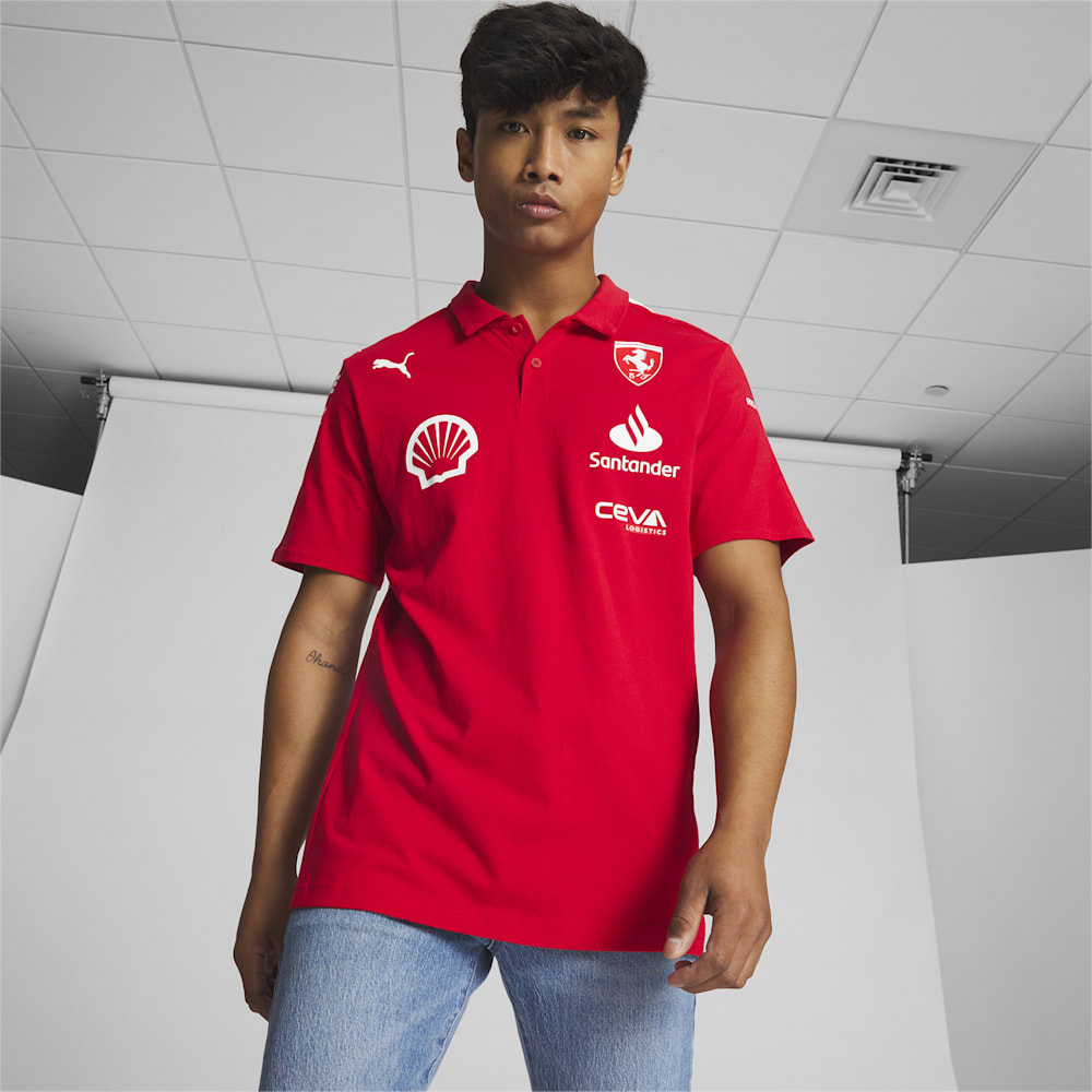 Puma SCUDERIA FERRARI x JOSHUA VIDES Motorsport Replica Polo - Rosso Corsa