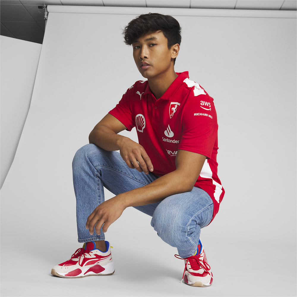 Puma SCUDERIA FERRARI x JOSHUA VIDES Motorsport Replica Polo - Rosso Corsa