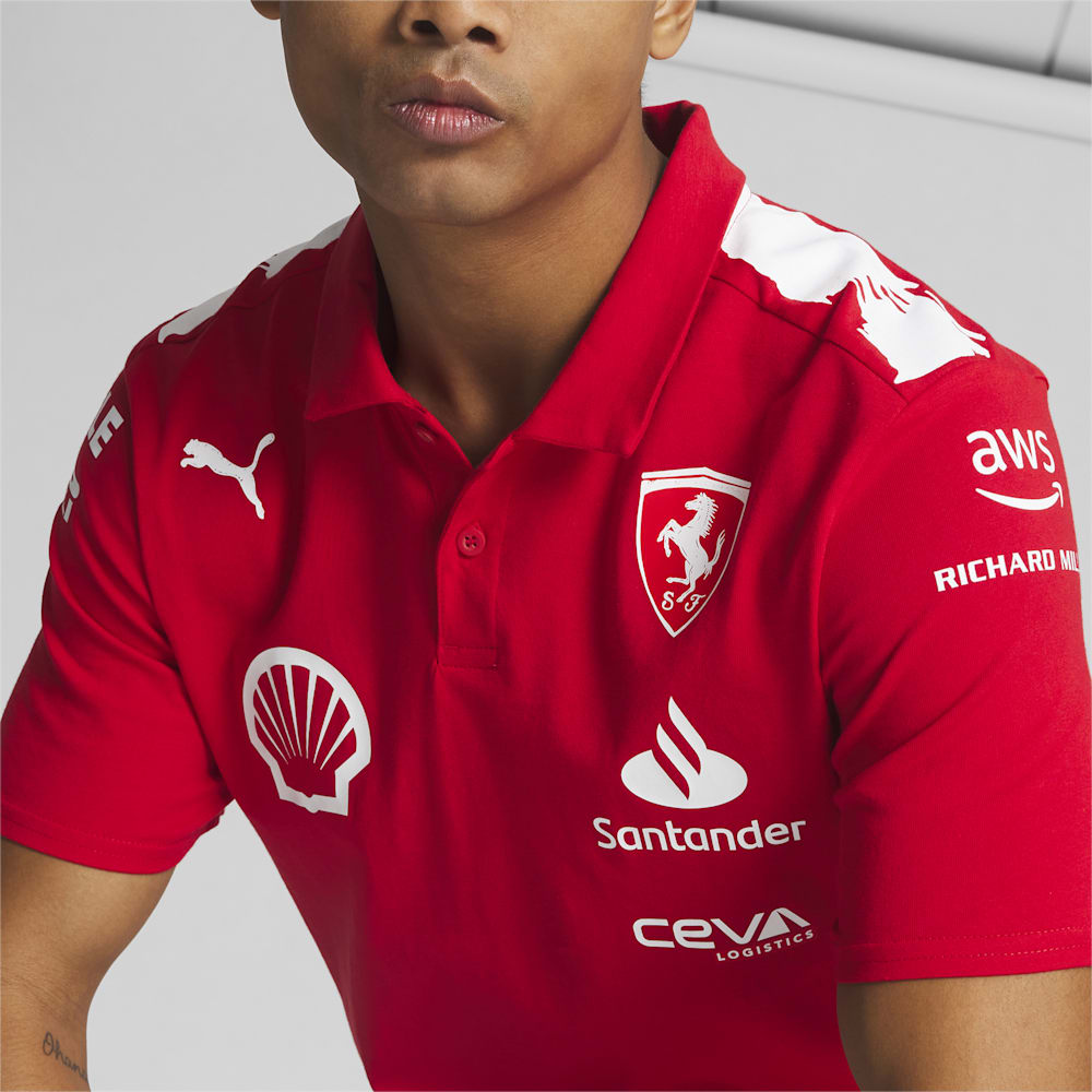 Puma SCUDERIA FERRARI x JOSHUA VIDES Motorsport Replica Polo - Rosso Corsa