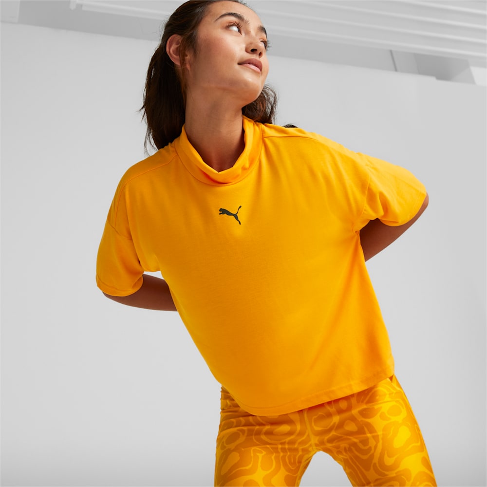 Puma Open Road High Neck Tee - Apricot