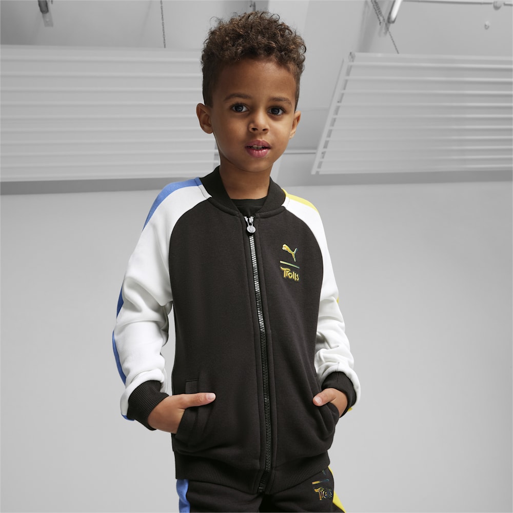 Puma PUMA x TROLLS Little Kids T7 Track Jacket - Black