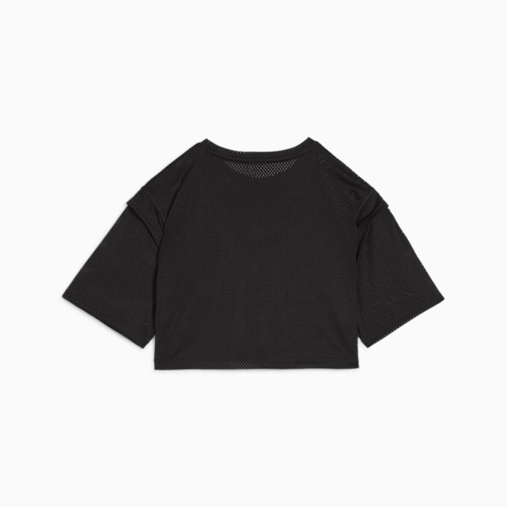 Puma FIT Mesh Crop Tee - Black