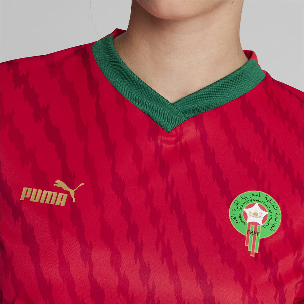 Puma Morocco 23/24 World Cup Home Jersey - Red-Power Green