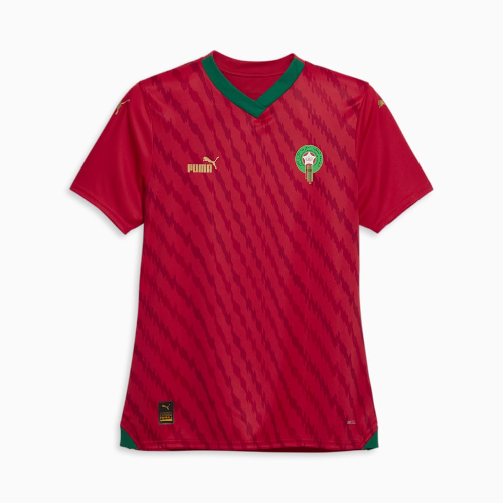 Puma Morocco 23/24 World Cup Home Jersey - Red-Power Green