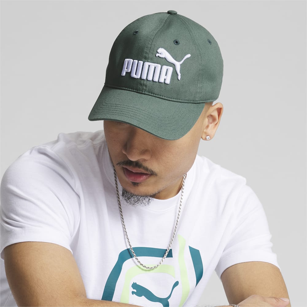 Puma #1 Relaxed Fit Adjustable Hat - OLIVE/WHITE