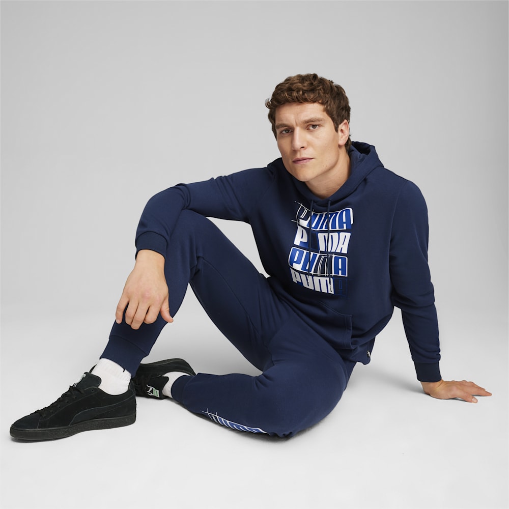 Puma ESS+ LOGO LAB Hoodie - Club Navy