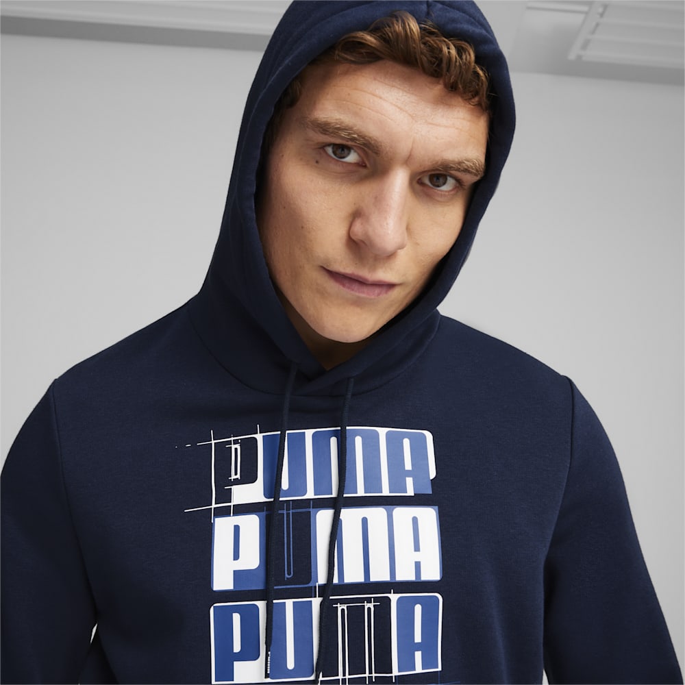 Puma ESS+ LOGO LAB Hoodie - Club Navy