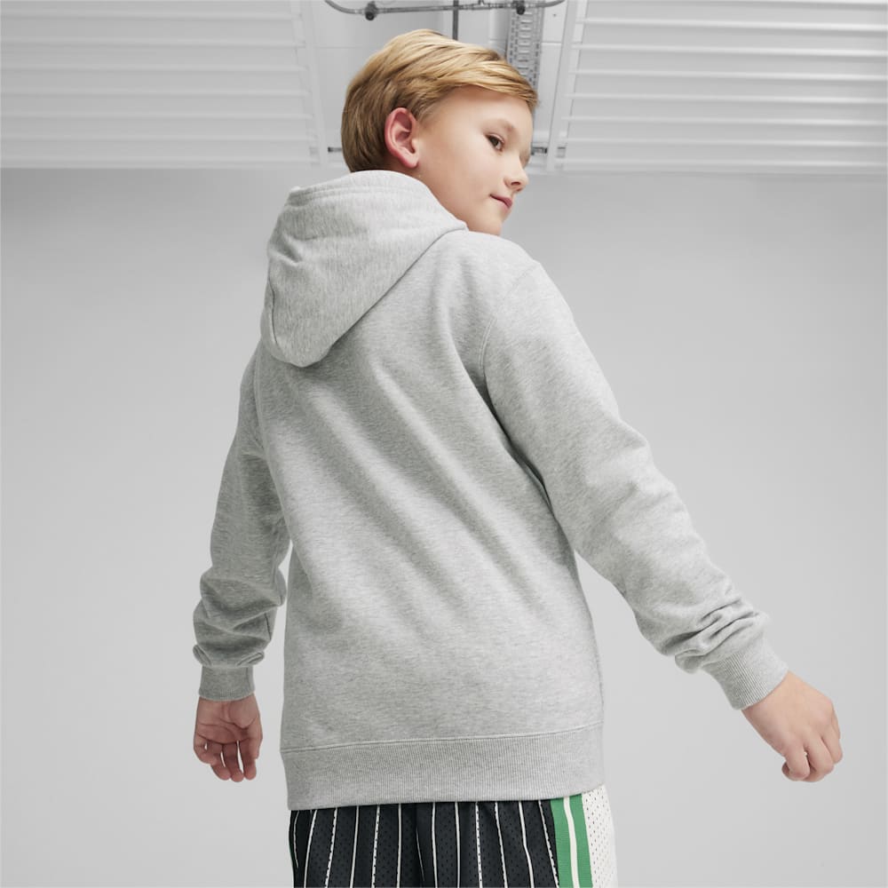 Puma FOR THE FANBASE Big Kids Hoodie - Light Gray Heather