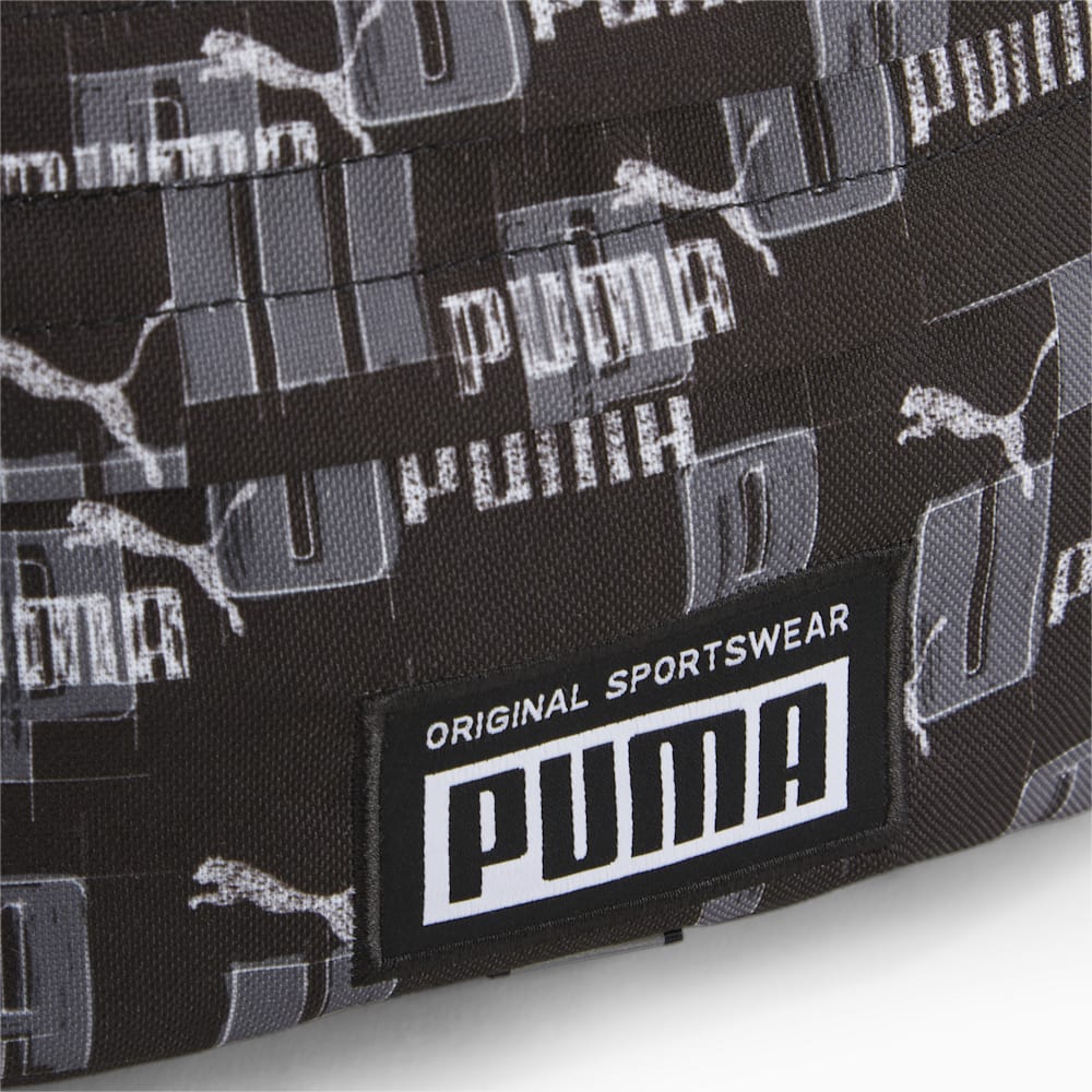 Puma Academy Waist Bag - Black-Logo AOP