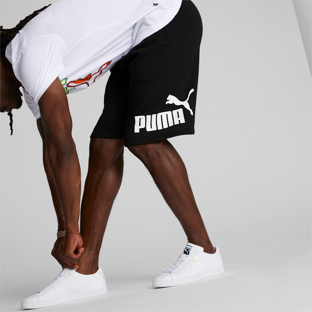 Puma Logo 10" Shorts - Cotton Black-White