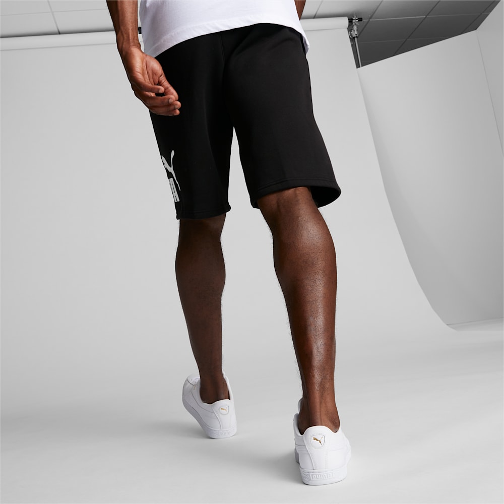 Puma Logo 10" Shorts - Cotton Black-White