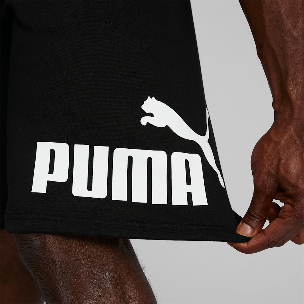 Puma Logo 10" Shorts - Cotton Black-White