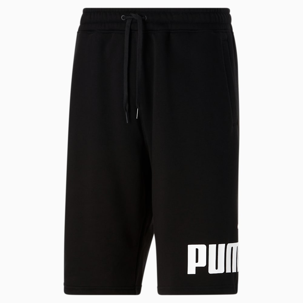 Puma Logo 10" Shorts - Cotton Black-White