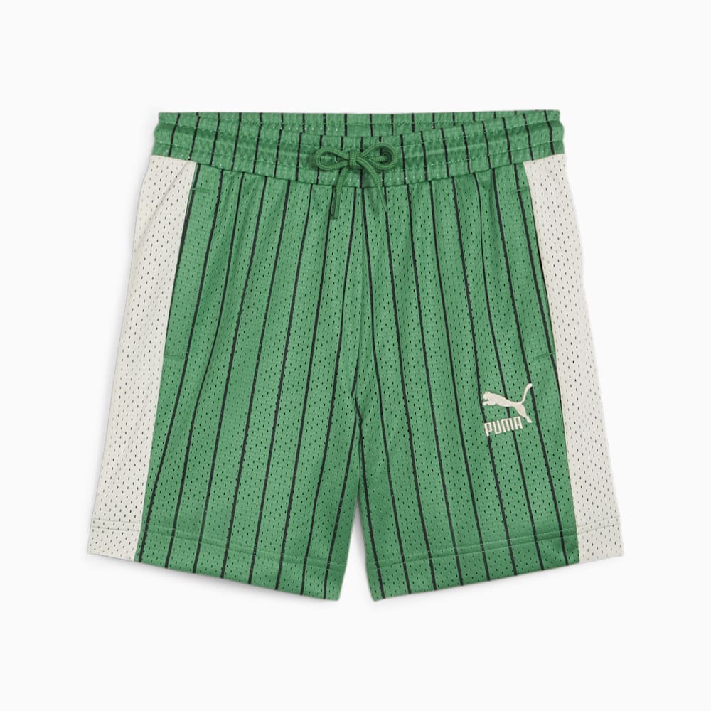 Puma For the Fanbase Big Kids Basketball Shorts - Archive Green