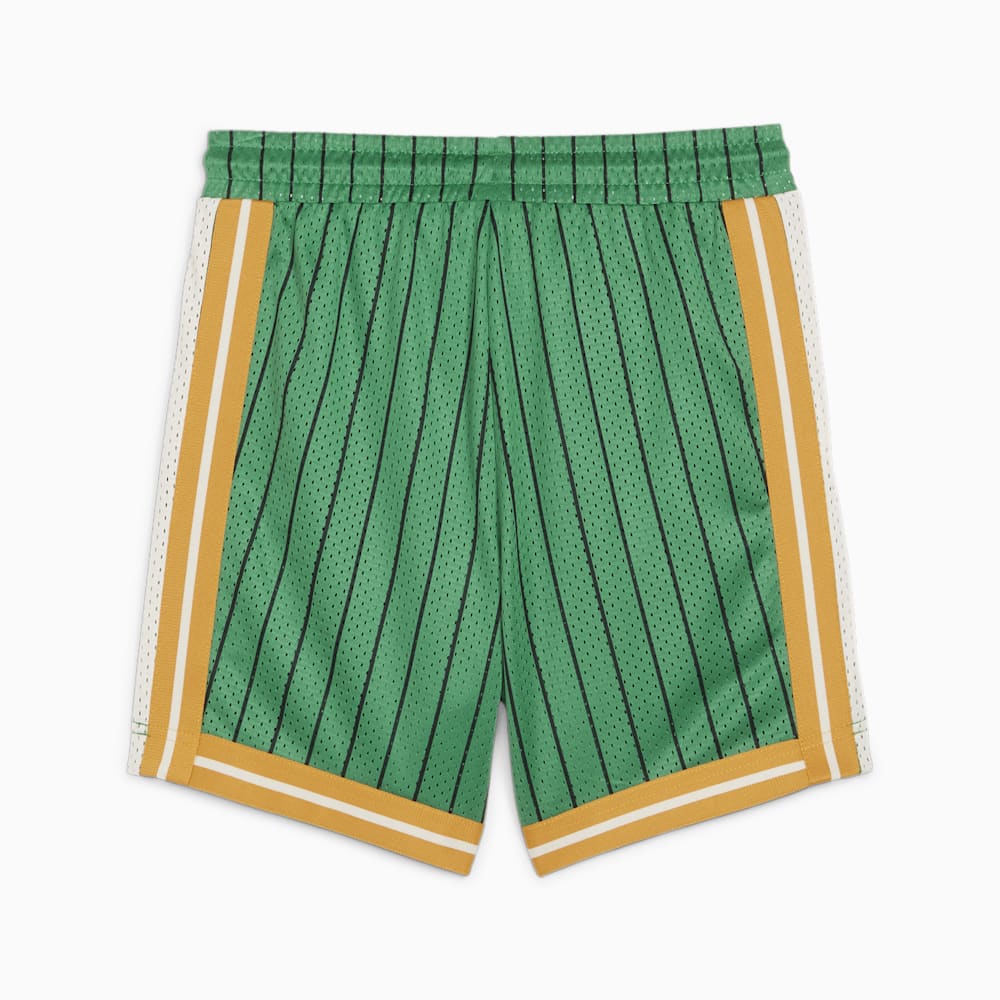 Puma For the Fanbase Big Kids Basketball Shorts - Archive Green