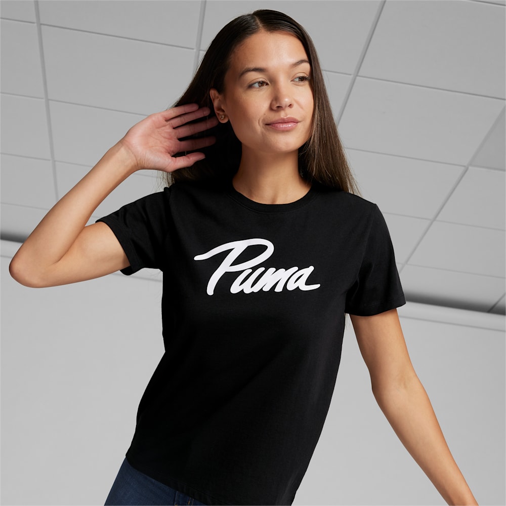 Puma Iridescent Logo Tee - Black