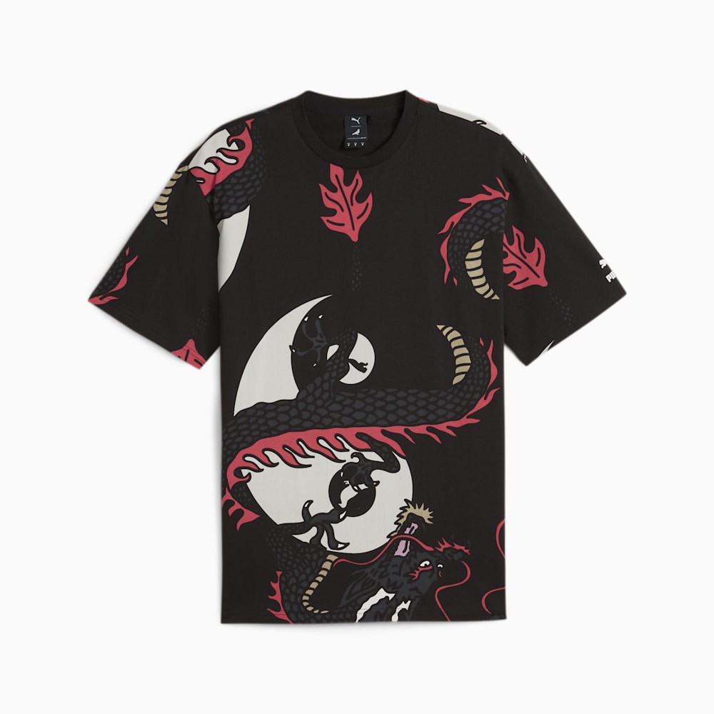 Puma x STAPLE AOP Tee - Black-Staple Pink