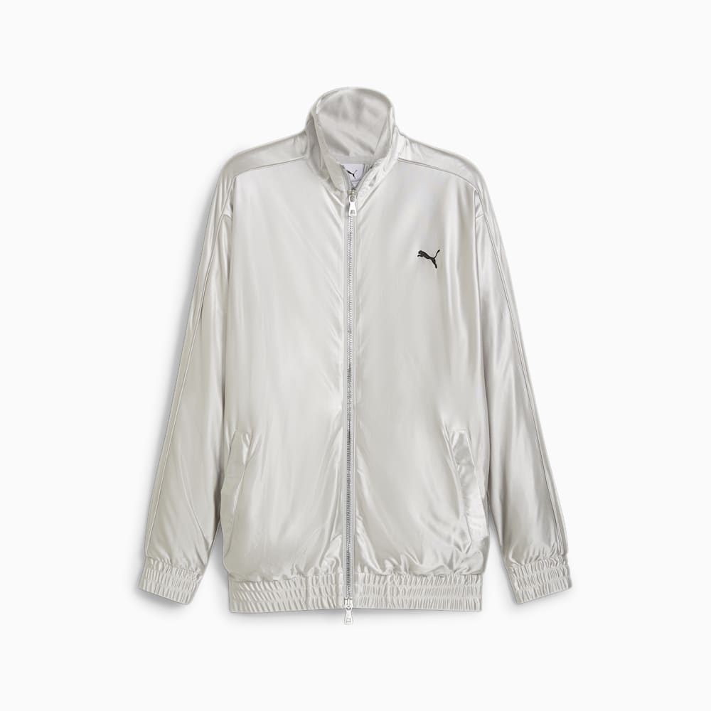 Puma T7 Metallic Track Jacket - Cool Light Gray