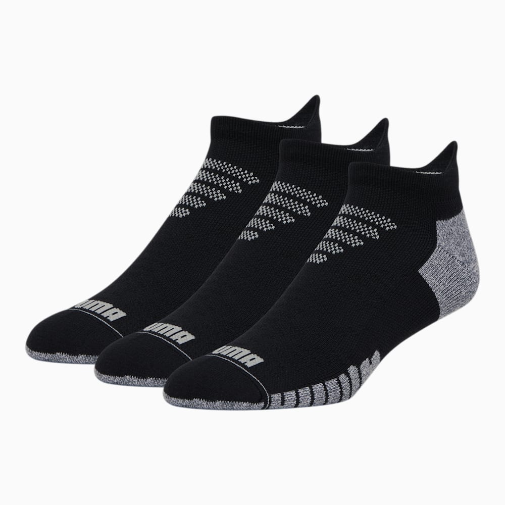 Puma Half-Terry Low Cut Socks (3 Pack) - BLACK / GREY