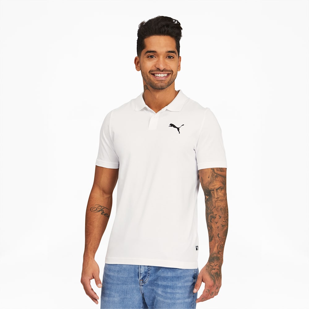 Puma Essentials Jersey Polo - White