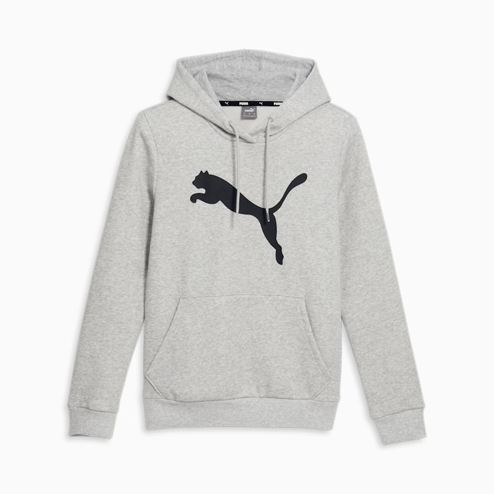 Puma Essentials Big Cat Logo Hoodie - Light Gray Heather