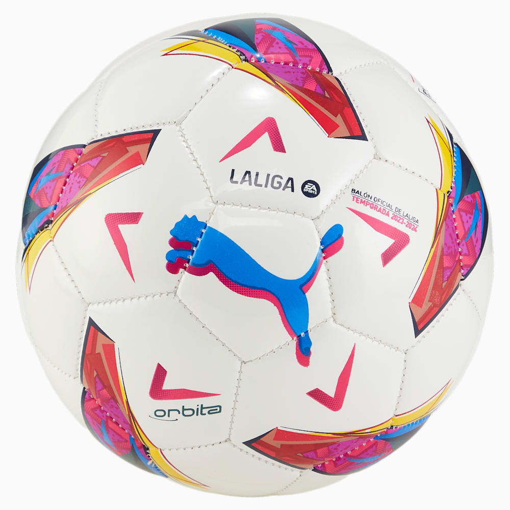 Puma Orbita LaLiga 1 MS Mini Soccer Ball - White-multi colour