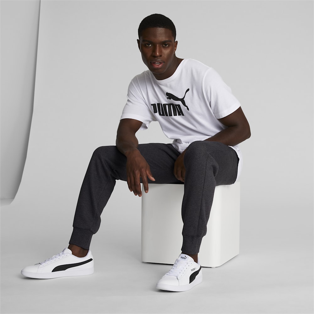 Puma Essentials Logo Joggers - Dark Gray Heather