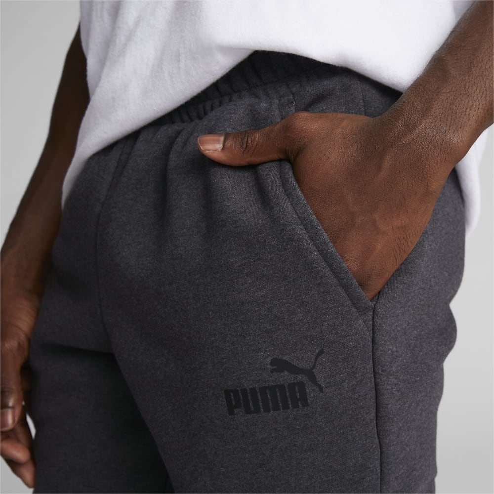 Puma Essentials Logo Joggers - Dark Gray Heather