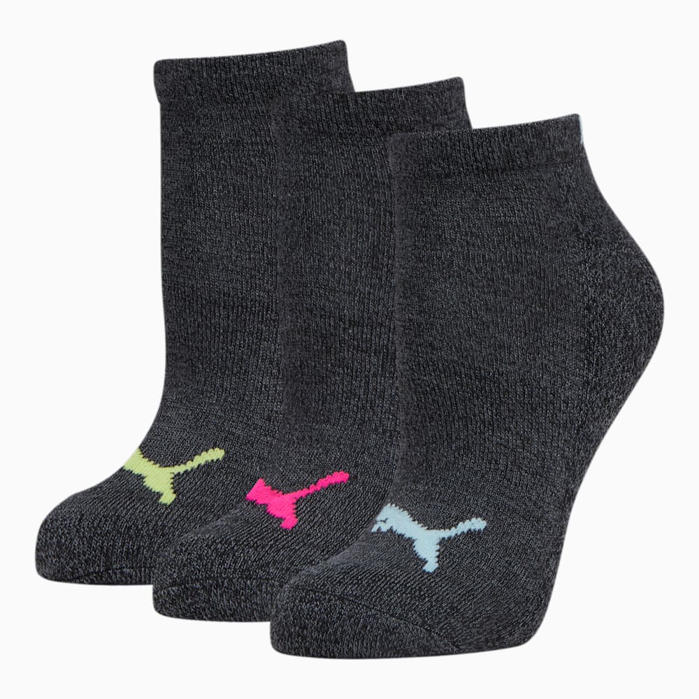 Puma Half-Terry Low Cut Socks (3 Pack) - BLACK / BRIGHT