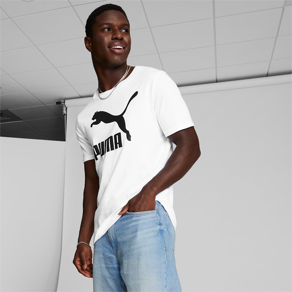 Puma Classics Logo Tee - White-Black