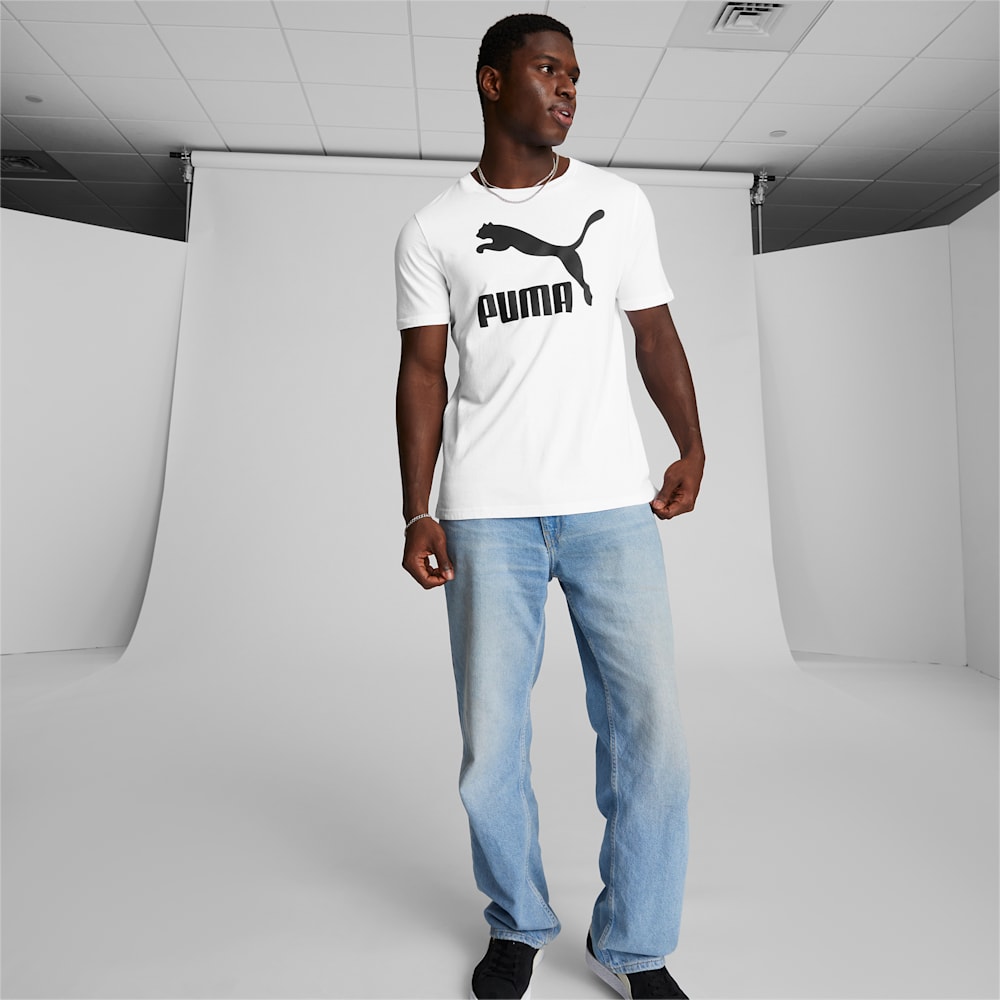 Puma Classics Logo Tee - White-Black