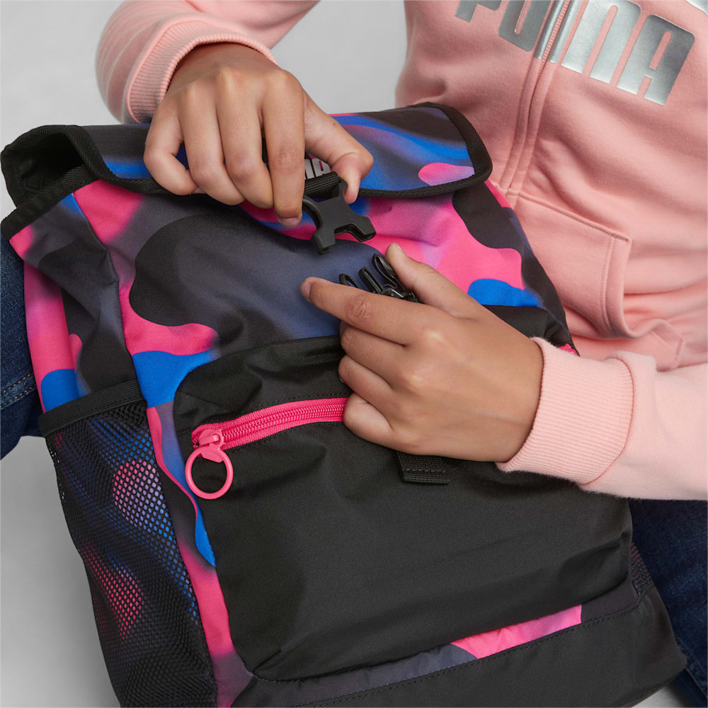 Puma Cosmic Big Backpack - Black-Glowing Pink