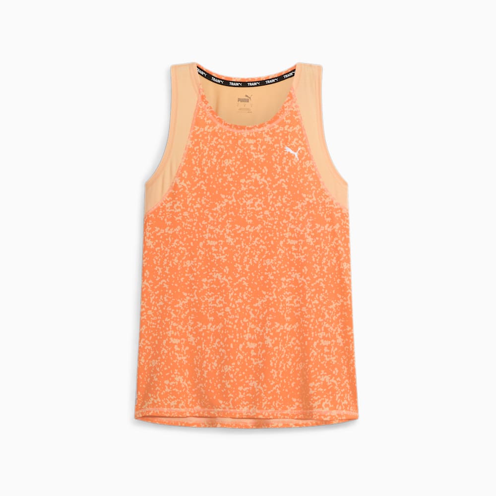 Puma Train Favorite AOP Training Tank - Neon Citrus-Peach Fizz-AOP