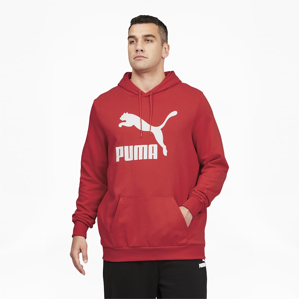 Puma Classics Logo Hoodie Big And Tall - High Risk Red