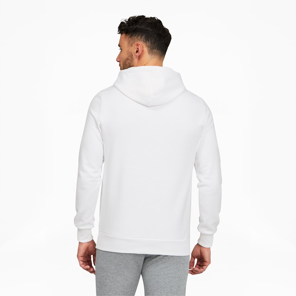 Puma Classics Logo Hoodie FL - White-Bamboo