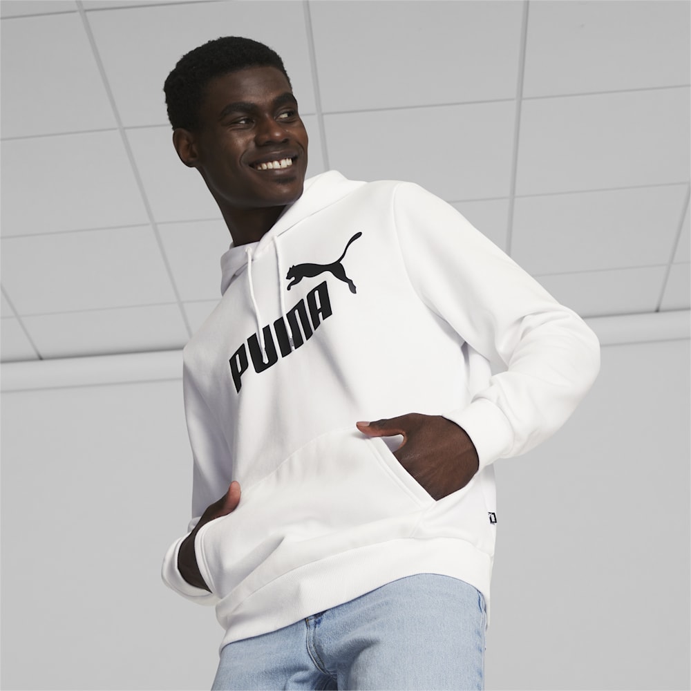 Puma Essentials Big Logo Hoodie - White