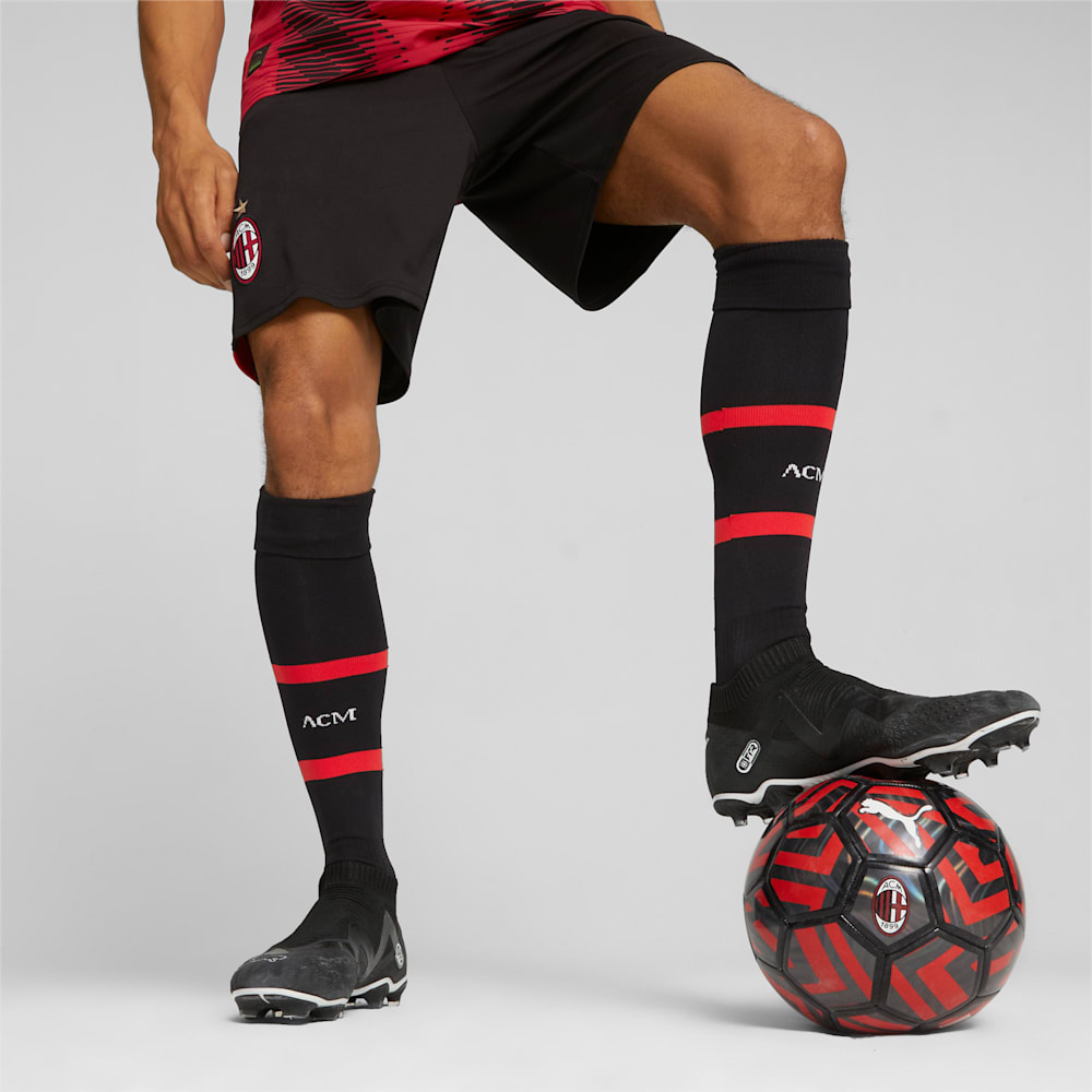 Puma AC Milan Soccer Shorts - Black-For All Time Red