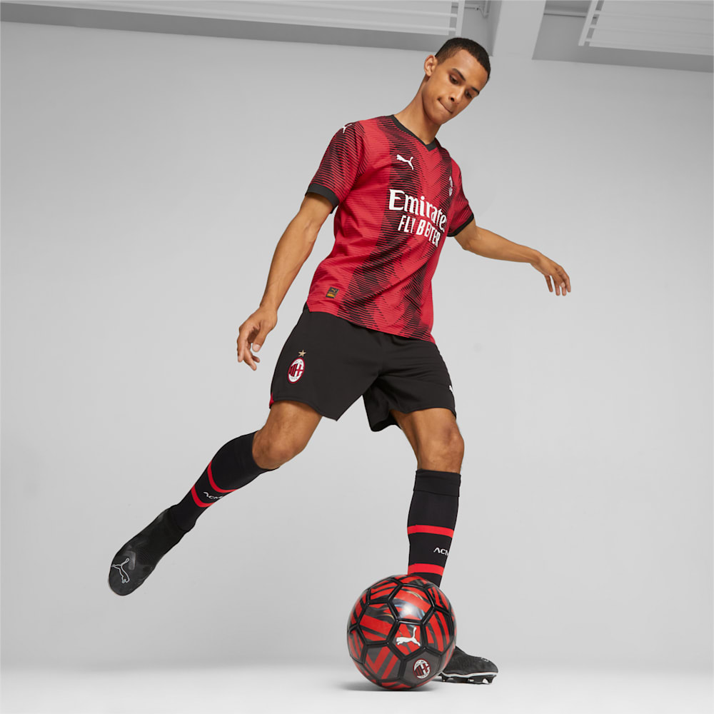 Puma AC Milan Soccer Shorts - Black-For All Time Red