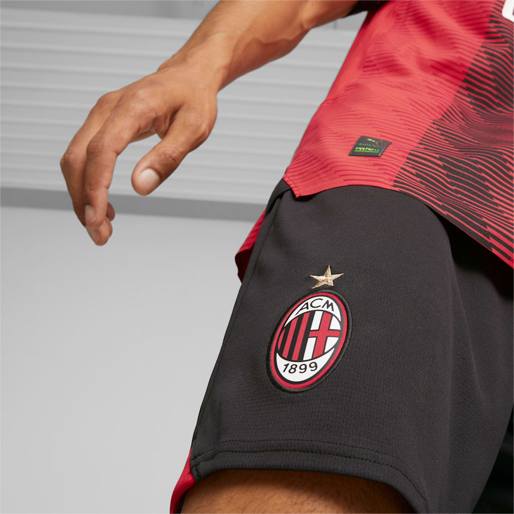 Puma AC Milan Soccer Shorts - Black-For All Time Red