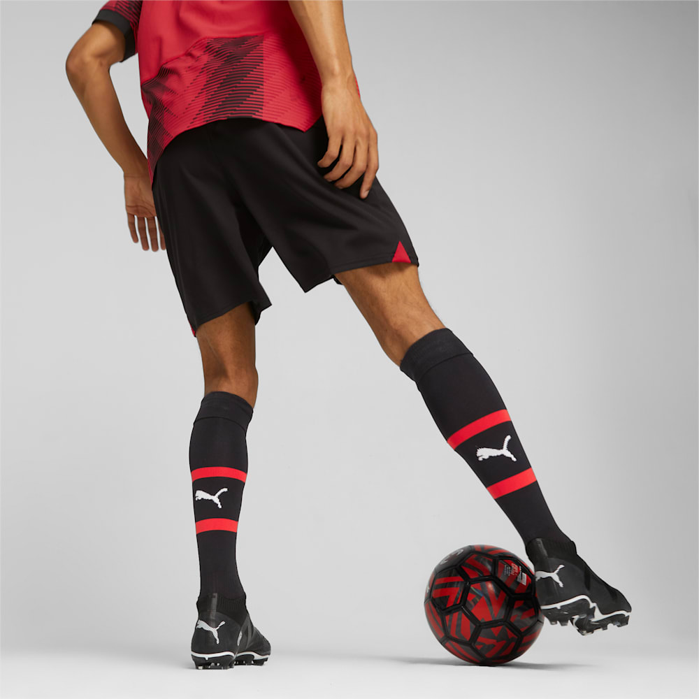 Puma AC Milan Soccer Shorts - Black-For All Time Red