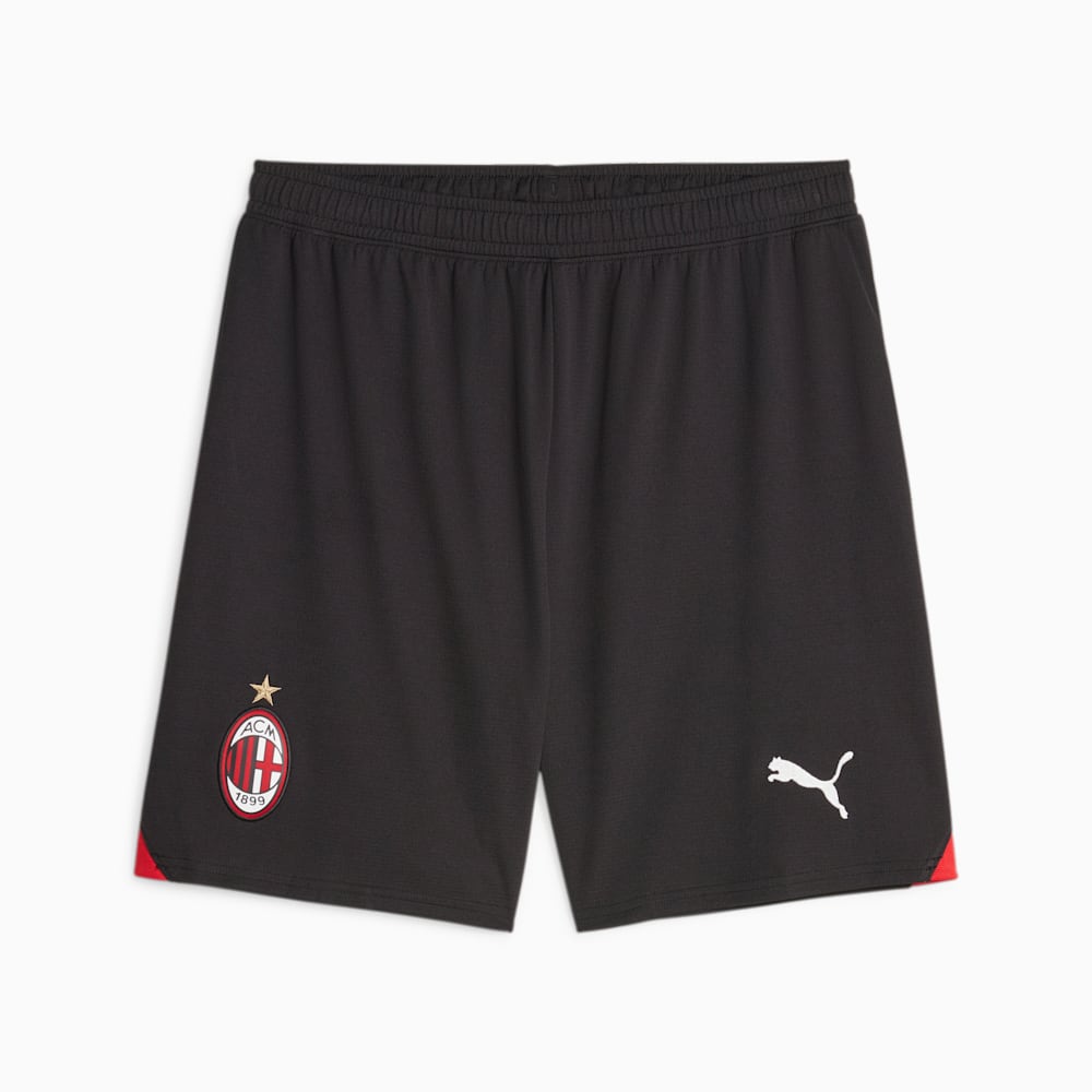 Puma AC Milan Soccer Shorts - Black-For All Time Red