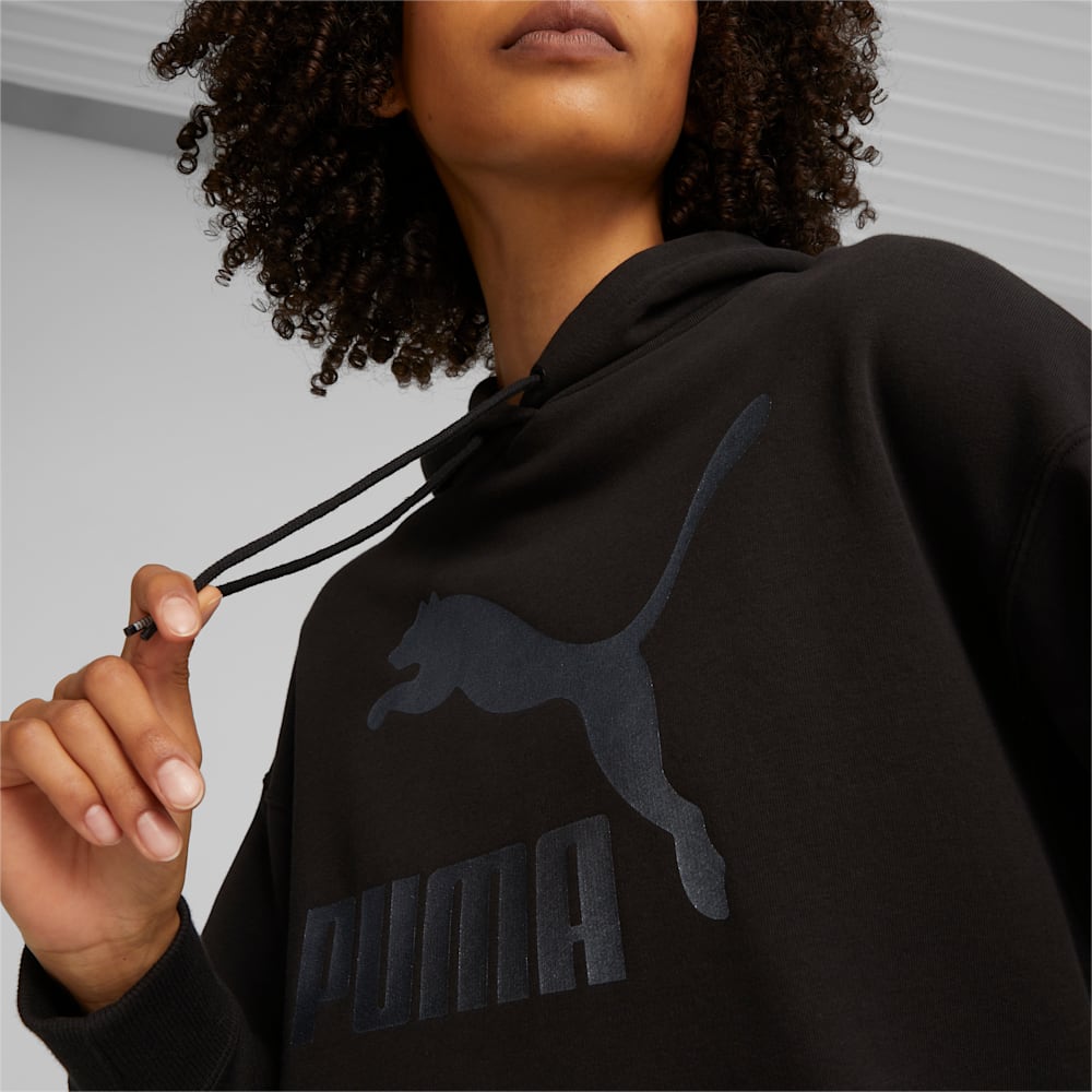 Puma Classics Logo Hoodie - Black-Shimmer