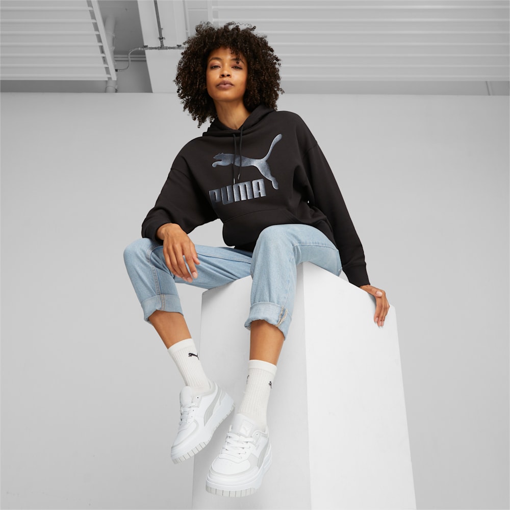 Puma Classics Logo Hoodie - Black-Shimmer