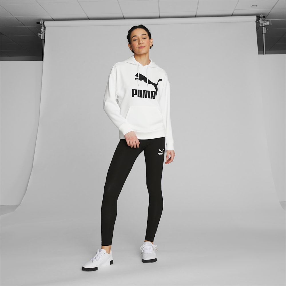 Puma Classics Logo Hoodie - White-Black