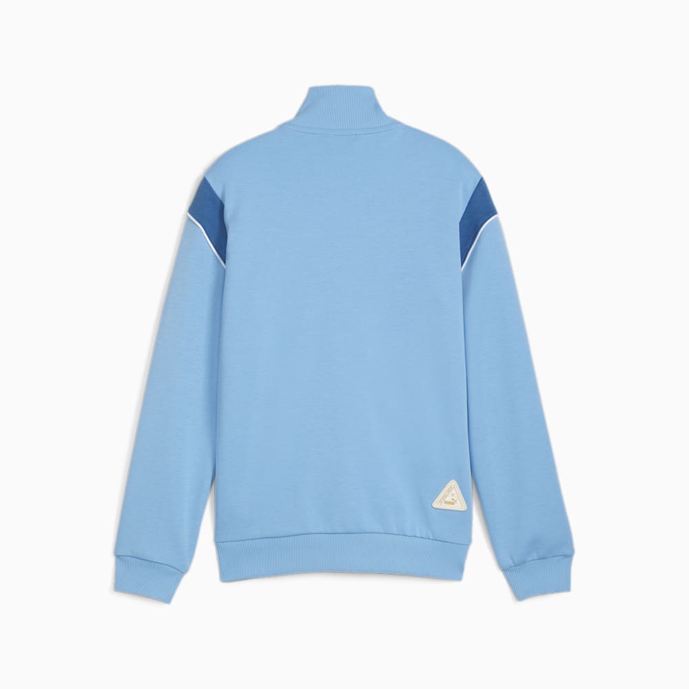 Puma Manchester City FtblArchive Big Kids Track Jacket - Team Light Blue-Racing Blue