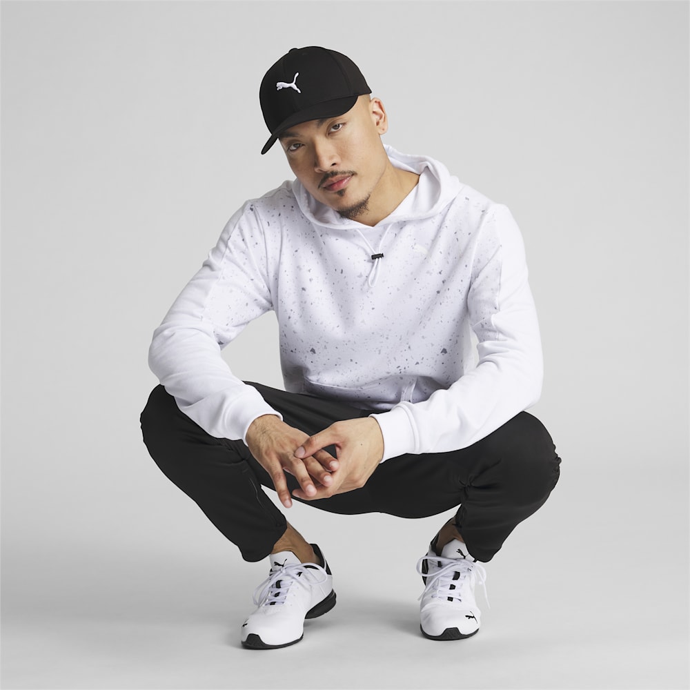 Puma Hudson Flexfit Cap - BLACK/WHITE