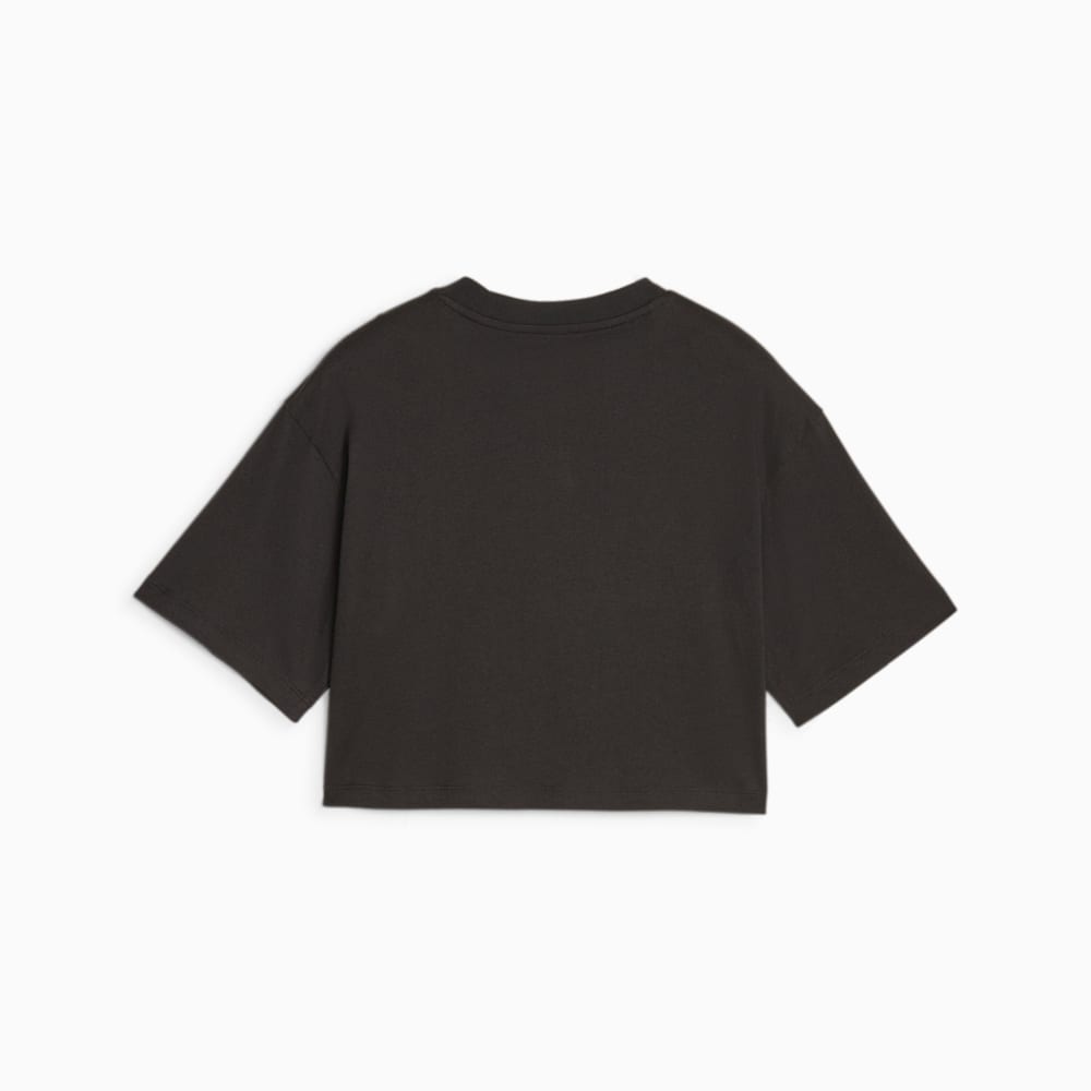 Puma Classics Big Kids Cropped Tee - Black