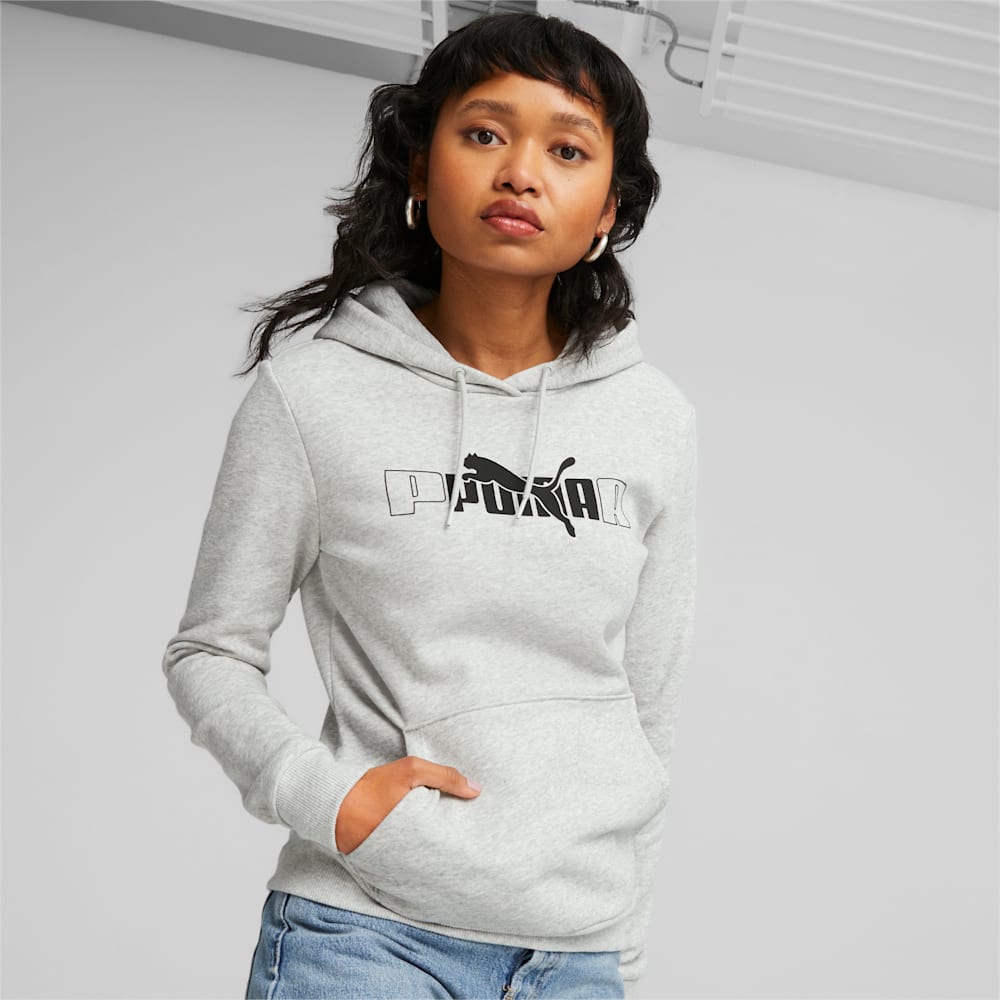 Puma ESS+ LOGO LAB Hoodie - Light Gray Heather