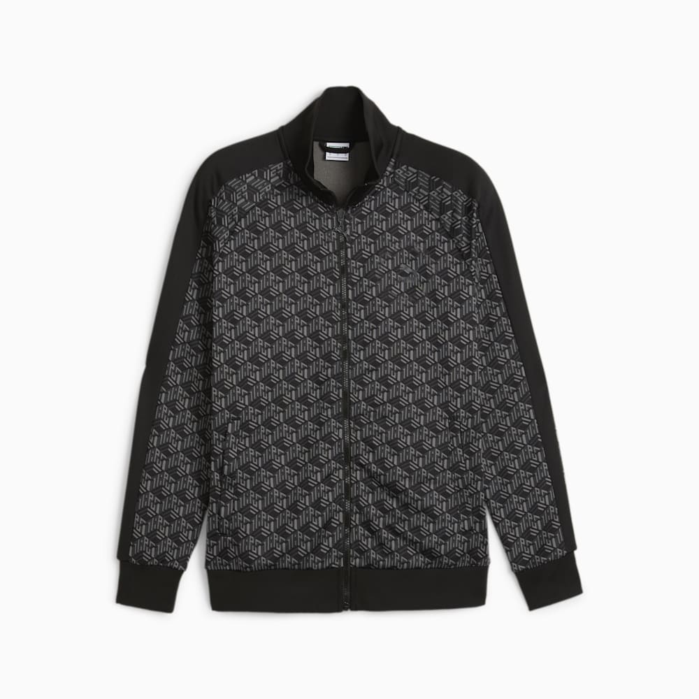 Puma T7 Track Jacket - Black-AOP