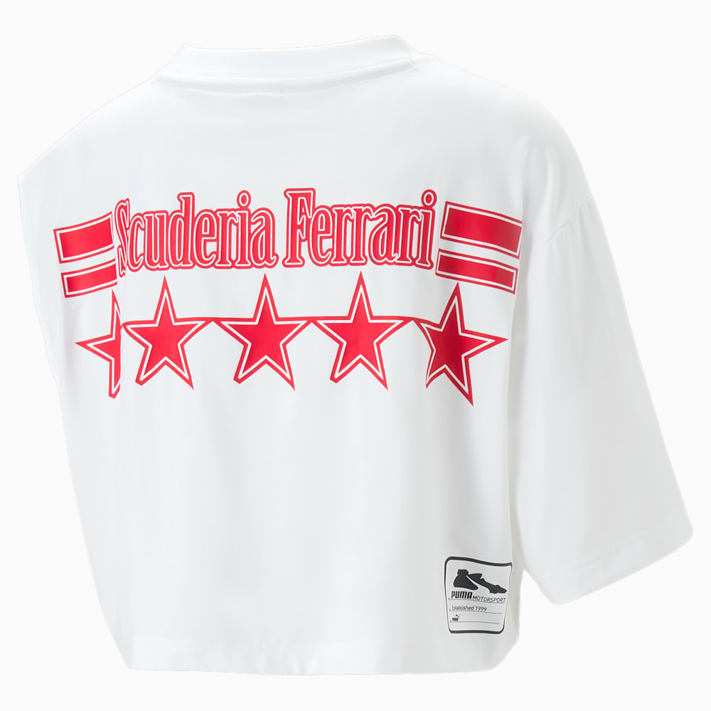 Puma x SCUDERIA FERRARI x JUNE AMBROSE Asymmetric Tee - White